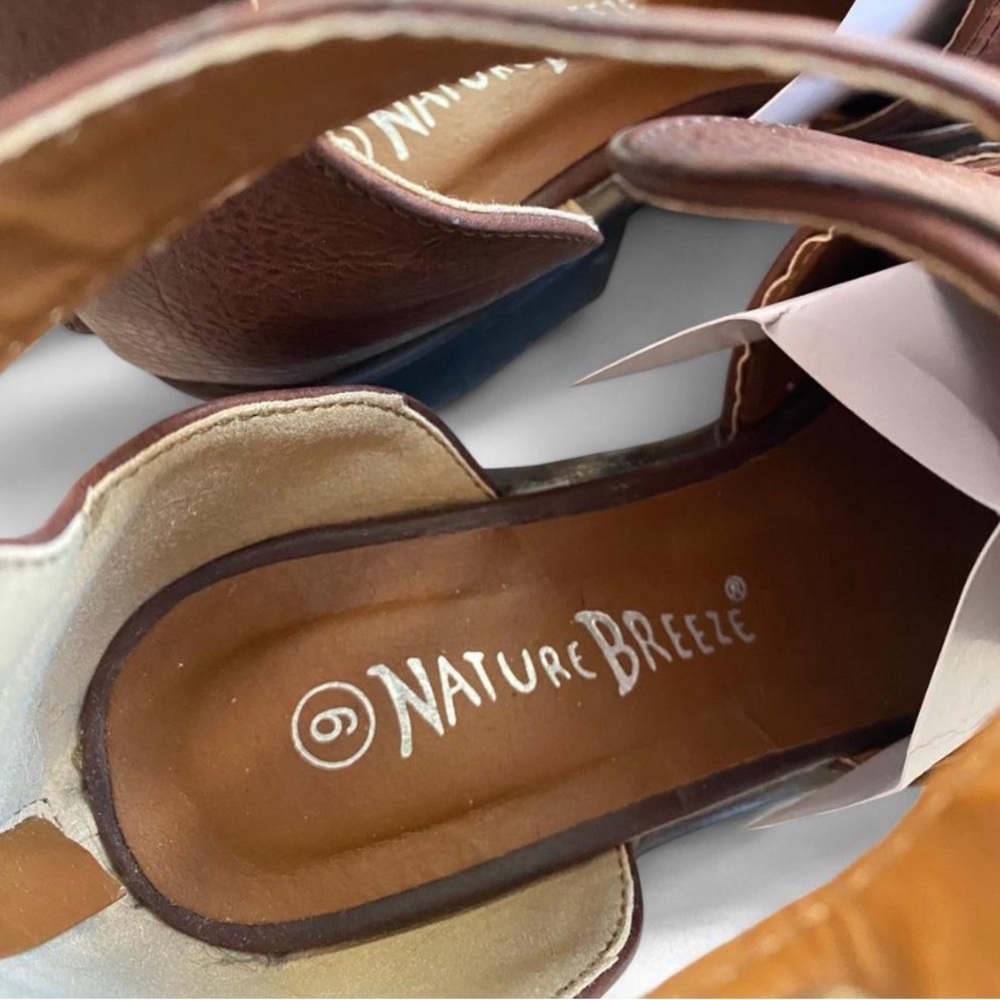 Nature Breeze brown faux leather ankle boots - Picture 7 of 8